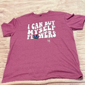 Magenta Tee with White Text